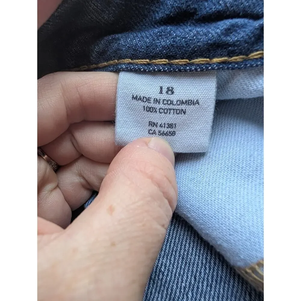 Polo Ralph Lauren Boys Slim Fit Straight Leg Jeans Sz 18‎ Cotton Medium Wash